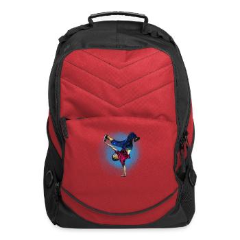 Inverse Acrobat Breakdance in Neon Splash - Computer Backpack - red - Front