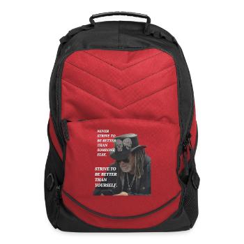 Better than yourself  - Computer Backpack - red - Front