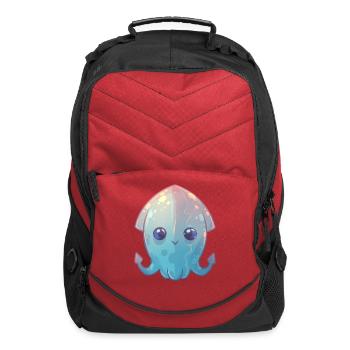 Chubby Squid - Computer Backpack - red - Front