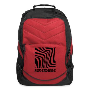 Seven More Typography - Computer Backpack - red - Front