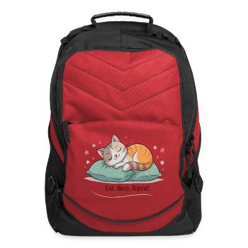 Purr-fect Life Cycle - Computer Backpack - red - Front