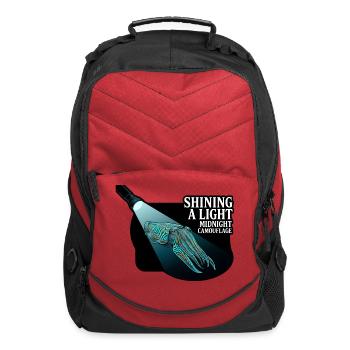 Shining Light on Midnight Camouflage - Computer Backpack - red - Front