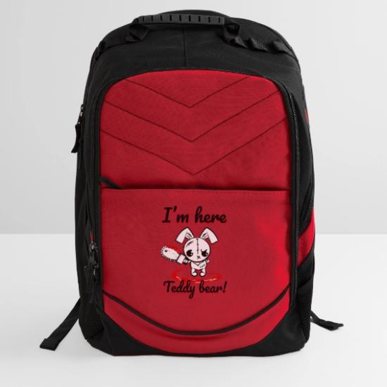 Urban Backwoods Stofftasche „Robbie The Evil Rabbit“ – Bio-Baumwolle, Größe 38x42 Cm, Mit Detailreichem Druck