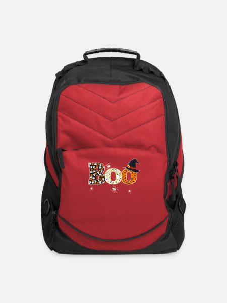 Halloween Boo Funny Gifts - Computer Backpack - red
