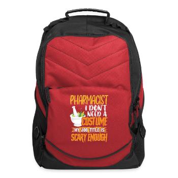 Pharmacist Halloween Costume Pharmacy Technician - Computer Backpack - red - Front