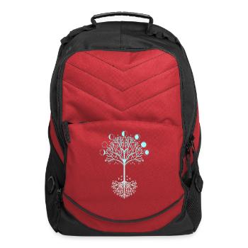 Tree Of Life Moon Phases Art Spiritual Meditation - Computer Backpack - red - Front