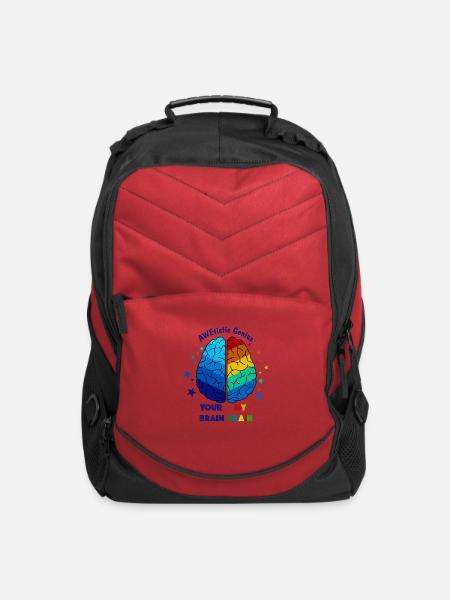 autism - Computer Backpack - red