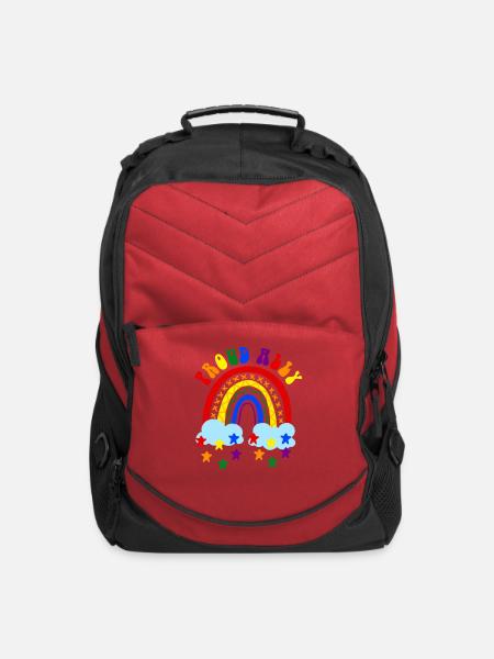 Proud Ally LGBT Rainbow - Computer Backpack - red