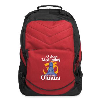 I love Meditating With My Ohmies Yoga Meditation - Computer Backpack - red - Front