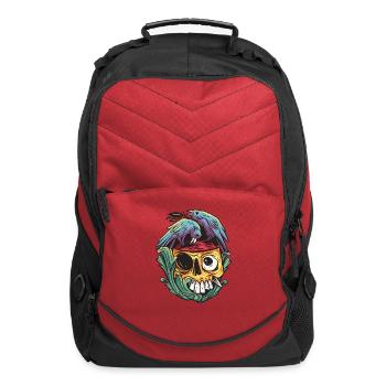 Ravens eating skull brain Ravens eating skull brai - Computer Backpack - red - Front