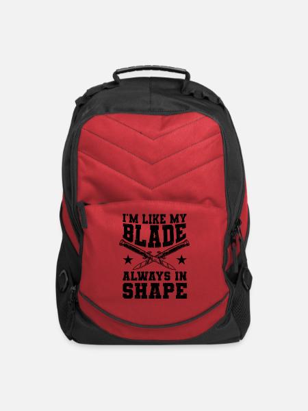 knife collector - Computer Backpack - red