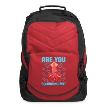 Squid Squiding Me Funny & humor Squids Cute & Cool - Computer Backpack - red - Front