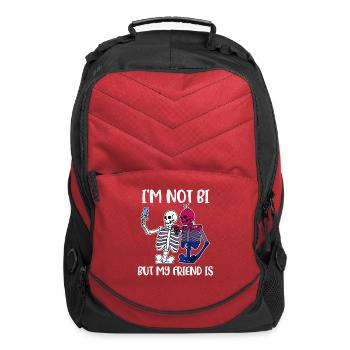 I'm Not Bi But My Friend Is - Computer Backpack - red - Front