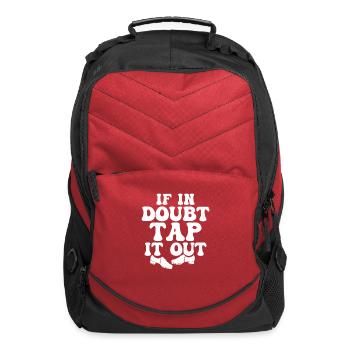 If In Doubt Tap It Out Tap Dancer Tap Dance - Computer Backpack - red - Front