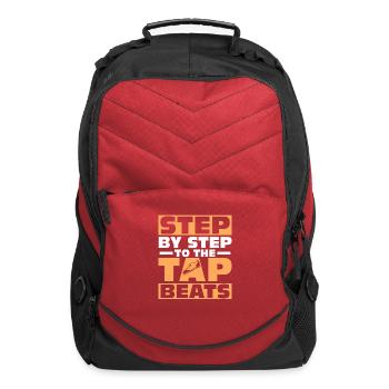 Step By Step To The Tap Beats Tap Dancer Tap Dance - Computer Backpack - red - Front