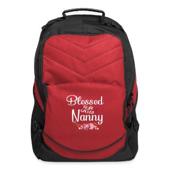 Blessed to be called mom and nanny - Computer Backpack - red - Front