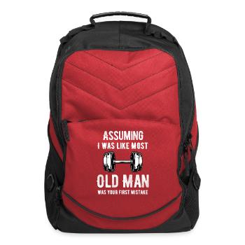 Assuming I Was Like Most Old Man Was Your First - Computer Backpack - red - Front