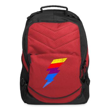 bolt of lightning Nascar - Computer Backpack - red - Front
