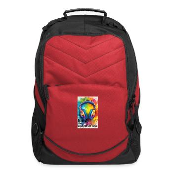 sound of life - Computer Backpack - red - Front