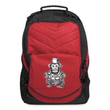 Vintage Evil Monkey Toy - Computer Backpack - red - Front