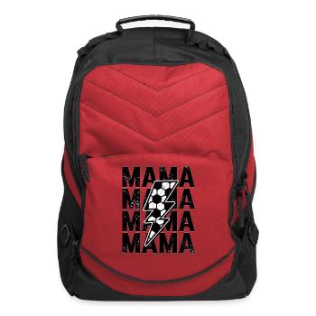 Soccer Mama Lightning Bolt - Computer Backpack - red - Front