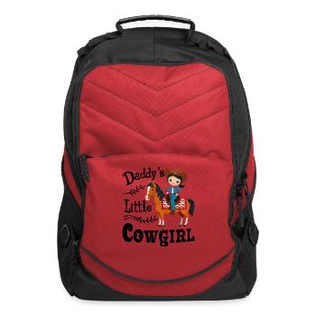 Daddy's Little Cowgirl - Computer Backpack - red - Front