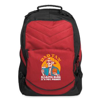 Dad Tax Making Sure It’s Not Poison For Men - Computer Backpack - red - Front