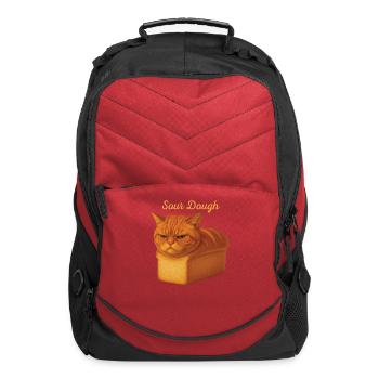 Funny Pure Bread Orange Tabby Cat Freshly Baked So - Computer Backpack - red - Front