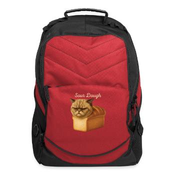 Funny Pure Bread Persian Cat Freshly Baked Sour Do - Computer Backpack - red - Front