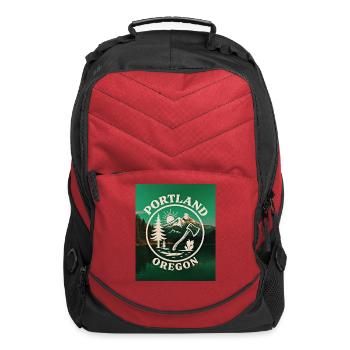 Portland, Oregon (G) - Computer Backpack - red - Front