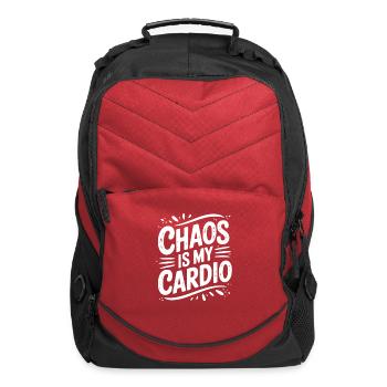 Chaos is My Cardio - Computer Backpack - red - Front