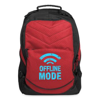 Finally in a dead zone – offline mode - Computer Backpack - red - Front