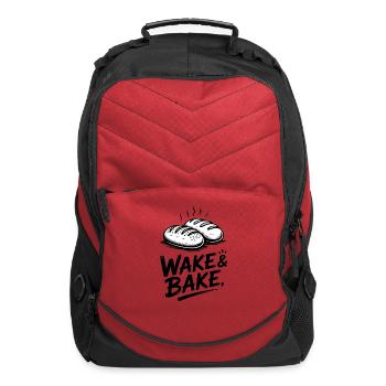 Wake And Bake Artisan Bread Lover - Computer Backpack - red - Front