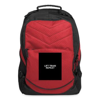 Lift Train Repeat - Computer Backpack - red - Front