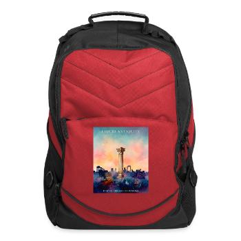 Digital Dreams of Pompeii: Liquid Antiquity  - Computer Backpack - red - Front