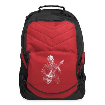 Benjamin Harrison Guitarist Portrait - Computer Backpack - red - Front