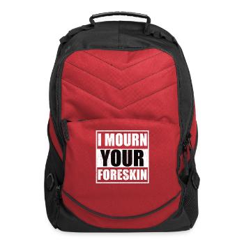 I mourn your foreskin - Computer Backpack - red - Front