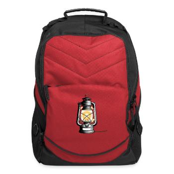 Vintage Lantern Glow - Computer Backpack - red - Front