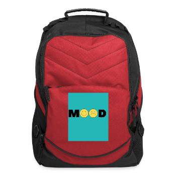 Mood Duo: Smile & Frown Emojis - Computer Backpack - red - Front