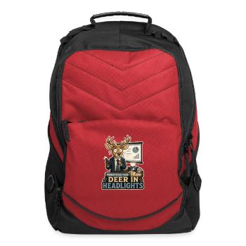 Deer in Headlights Presentation Mode - Computer Backpack - red - Front