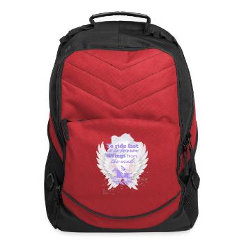 Wings of the Wind Rider - Computer Backpack - red - Front