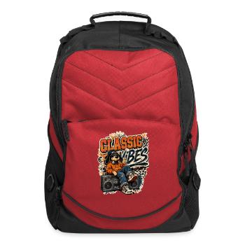 Classic Vibes Retro Music Style - Computer Backpack - red - Front