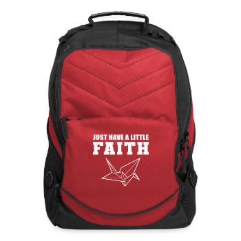 Little Faith Religious Person Gift - Computer Backpack - red - Front
