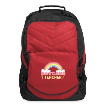 Daycare Teacher Nanny Gift - Computer Backpack - red - Front
