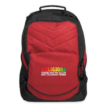 Funny Atheist Science - Religion and its - Computer Backpack - red - Front