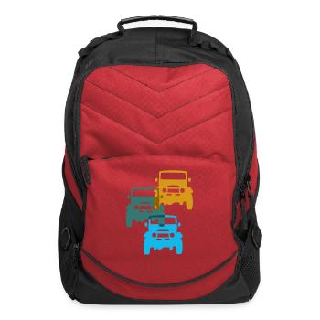 Classic Toyota FJ40 Land Cruiser Grills T-Shirt - Computer Backpack - red - Front