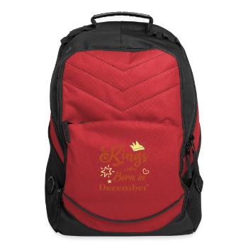 Kings are born in December - Computer Backpack - red - Front