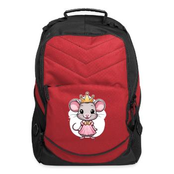 Cute princess mouse - Computer Backpack - red - Front