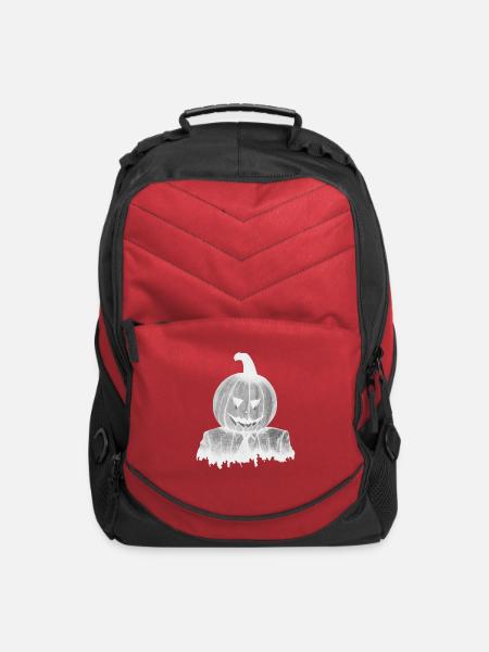 Jack-o-Lantern CEO Sketch - Computer Backpack - red