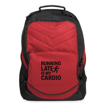Running Late Is My Cardio - Computer Backpack - red - Front